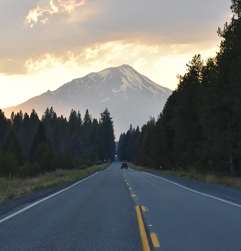 Mount Shasta,twilight,Oregon