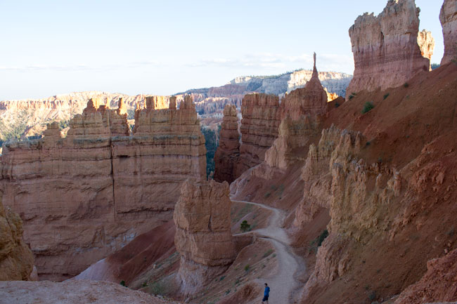 Sti,Mand,Skygge,Hoodoos,Bryce Canyon