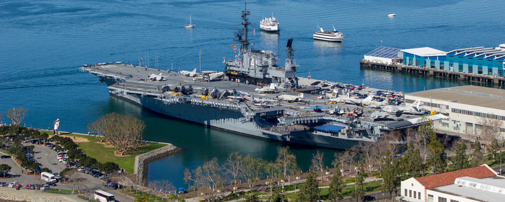 USS Midway,Hangarskib,Fly,Oppefra, San Diego,Skibe