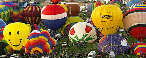 Mange,Luftballoner,Opstigning,Mennesker,Alburquerque