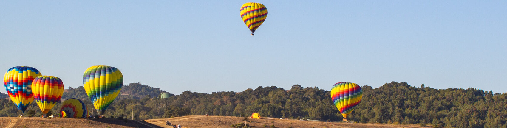 Luftballoner, Solopgang, Lander, Seværdigheder i Napa Valley